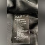 H&M Black A-Line Swing Coat Jacket Silver Snaps Zipper Sleeves Size Small Photo 7