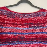 Tory Burch Pima Cotton Knit Print Boatneck Shift Dress Red White Blue Photo 6