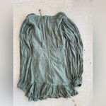 Missguided Misguided Olive Green Corset Fringe Tassel Ruffle Mini Dress, Size 2 Photo 3