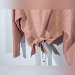 Wilfred  Tie-Front Mock Neck Sweater Alpaca Blend Slouchy Soft Pink Minimalist XS Photo 2