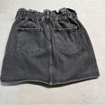 PacSun  Black Pull On Denim Mini Skirt Size XS EUC Photo 3