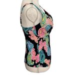 Leilani Boutique Poolside Paisley Gemini Tankini Swim Top with Padded Bra NWT Black Size 6 Photo 5
