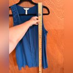 Soma Women's Blue Lace Trim Sleeveless Tank Top Size Large Photo 4