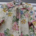 Auguste Womens 4 Floral Blouse Cream Pink Boho Chic Romantic Cottagecore Top Photo 2