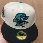 Myfitteds San Jose sharks new era fitted size 7 1/2 in store exclusive White Photo 0