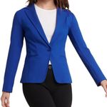 Betabrand Like New Transcendent Stretch Blazer Blue Size XS Photo 0