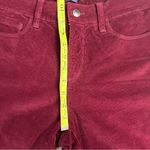 NYDJ  size 8 Aliana jegging corduroy pants Women's Burgundy lift tuck technology Photo 8