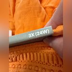 Soft Surroundings  Summer Breeze Rayon Linen Belted Shorts Nectarine Orange 3X Photo 10