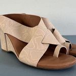 Gentle Souls by Kenneth Cole Inna Snake Print Nude Comfort Wedge Sandals Photo 0