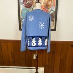 Adorable Vintage 90s Rey Wear Bolivian Snowman Sweater! Size XL Photo 4