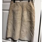 Target 305-018 Isaac Mizrahi Suede Pencil Skirt Maple Syrup Tan Leather Women 4 Photo 0