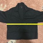 Banana Republic Womens XS Petite Black Cropped 100%Linen Top Quarter Sleeve Boho Photo 7