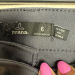 prAna ‎ Women size 6 Gray Brenna Moto Style Pants UPF+ Protection Photo 4