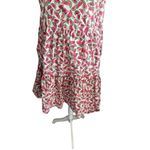 J CREW High Neck Watermelon Print Tiered Dress Size 4 Pink Photo 3