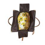 Kate Spade  Vintage Brown Nylon & Tan Leather Trim & Handled Women's Satchel Photo 9