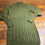 Fresh Perspective Olive Green Knit Turtleneck Sweater Dress Size XS Photo 2