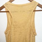 Altar'd State Altar’d State v neck mustard yellow knot front women’s tank top Photo 9