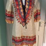 Nanette Lepore  Metallic Colorful Linen Dress sz6 Photo 2