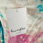 Love, Fire Love Fire long sleeve off shoulder watercolor tie dye dress size medium NWT Photo 3