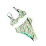 Nasty Gal NWT Green and Pink Bikini Set Photo 2