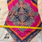 Roz & Ali Maxi Dress Empire Waist Key Hole High Neckline Women's Size 6 Photo 11