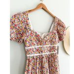 For Love & Lemons  | NWT | Margaret Midi Dress | Floral Cottagecore | Sz S Photo 3