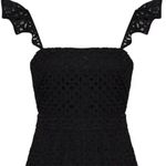 J.Crew NWT Kasana Black Embroidered Wide Crop Leg Jumpsuit Size 2 Photo 5