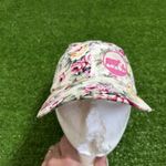 vintage blue bell ice cream Hat Pink Flowers Floral trucker Brenham TX Cow Photo 5