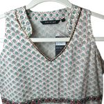 Melange Sleeveless Tunic Top Small | Boho Floral Geometric Ethnic Print V Photo 2