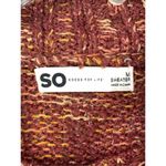 SO -2. Juniors' ® Women's Cropped Mockneck Spacedye Pullover Sweater Red Medium Photo 3