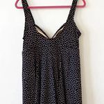 Maxine of Hollywood  Size 18 Black Pink Polka Dot Bombshell Swim Suit Dress Retro Photo 1