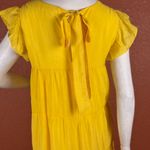 La Ven Boutique Lara Dress Maxi Dress Cap Sleeve Ruffle Casual Size M. B27 Yellow Size M Photo 7