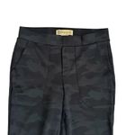 Democracy High Rise Ab Technology Ponte Knit Camo Print Pants Black SZ XS # 1946 Photo 3