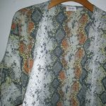 Texas True Country Western Cowgirl Duster Snake Print Orange Gray Size undefined Photo 4