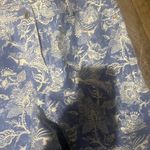 J MCLAUGHLIN LEXI Womens Sz 10 Blue White Peacock Floral Print Stretch Je… Photo 6