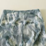 CARBON38 French Navy White Tie Dye Ribbed 7/8 Leggings Photo 3