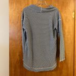 J.Jill  Lightweight Turtleneck Sweater Striped Pullover Wide Collar Medium Photo 4