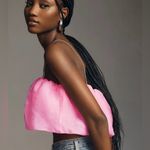 Anthropologie  NWT | Maeve Diamond Strap Crop Top in Pink | M Photo 2