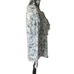 The Kooples  Women’s Ruffle shirt top blouse long sleeve floral metallic small Photo 1