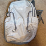 The North Face Grey and white  backpack #backpack #outdoor Photo 0
