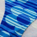 Vintage 90s Sand N Sun Blue Retro Flower Bikini Swimsuit Size M Photo 6