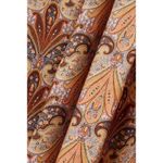 ETRO Paisley Print Shirt Dress Long Sleeve Belted Casual Party‎ Cocktail Size 8 Brown Photo 3