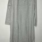 Banana Republic  factory long open duster light gray side slits women’s size‎ XXS Photo 0