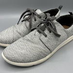 Toms Gray Del Ray Lace Up Sneakers Comfort Womens 11 Casual Photo 0