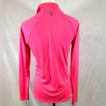 Danskin bright pink neon 1/4 zip athletic top size small Photo 3