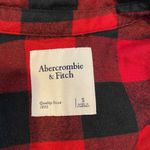 Abercrombie & Fitch Button Front Shirt Dress Women Small Red Black Buffalo Plaid Photo 7