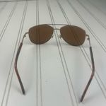 Gold Metal Aviator Sunglasses Brown Tinted Lenses – Unisex Photo 2