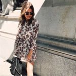 Wilfred Aritzia Lamare floral open back oversized mini dress XXS Photo 9