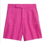 Banana Republic  Linen Blend High Waisted Shorts Sz 8 Photo 1