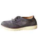 Bussola velvet Navy Lauren Pony Indigo women’s Perforated Lace Up Oxford 38 Blue Size 7 Photo 1